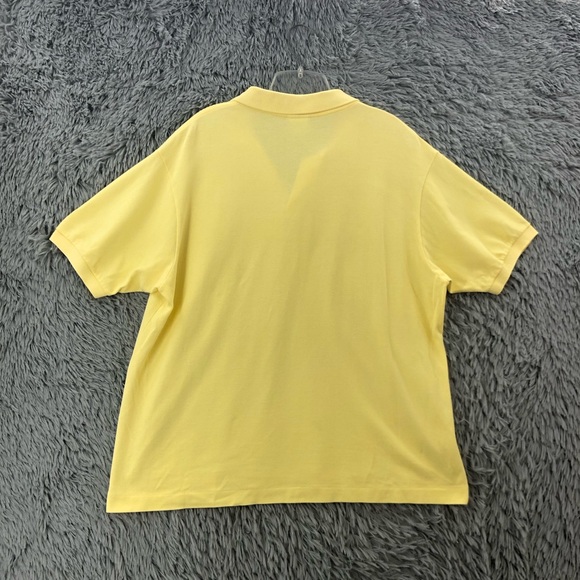 Lacoste Polo Shirt Mens Size XL USA Yellow Vintage Alligator Logo - Picture 8 of 8